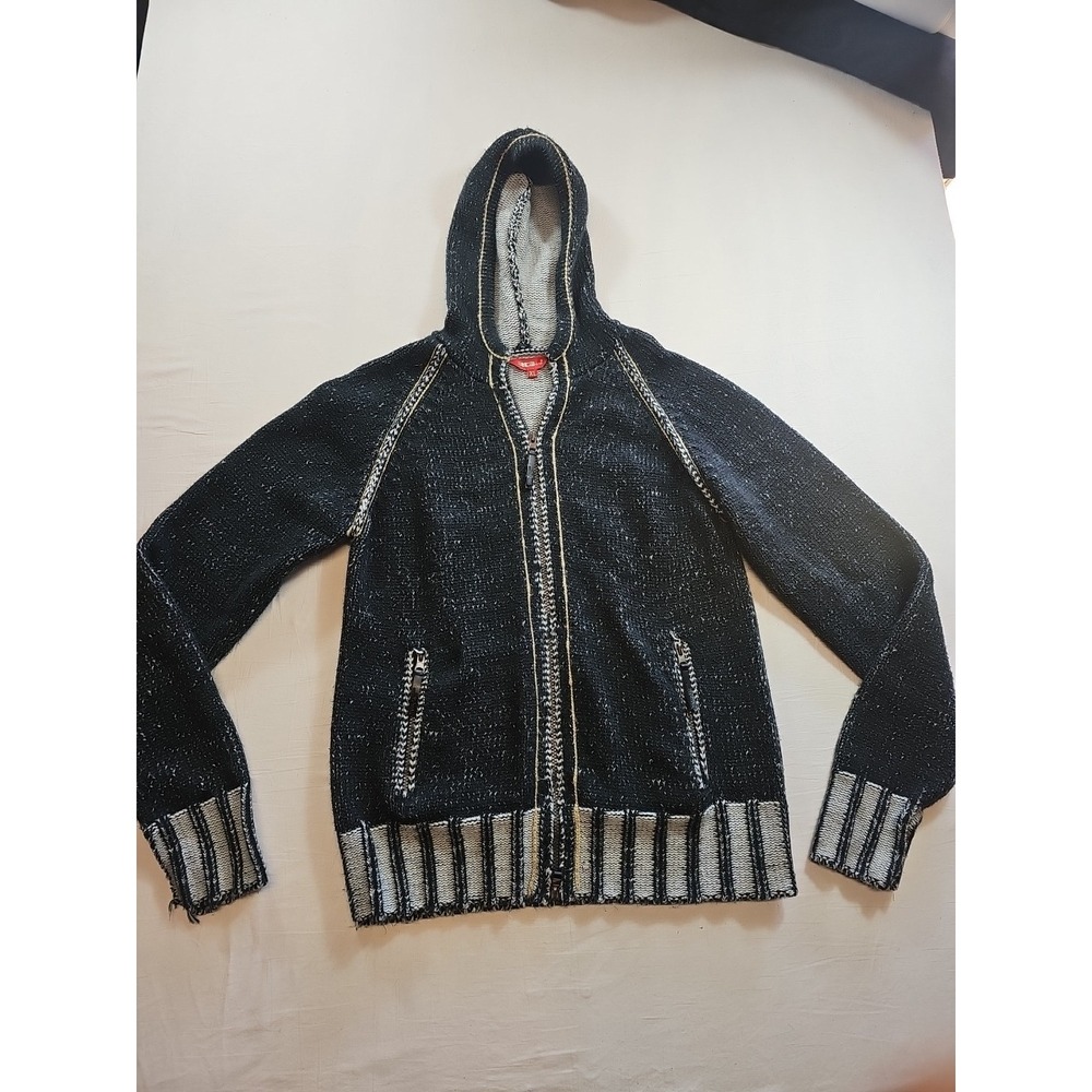 RG 512 Urban Wear Mens XL Hoodie Full Zip Jacket Hooded‎ "Split Cuff"